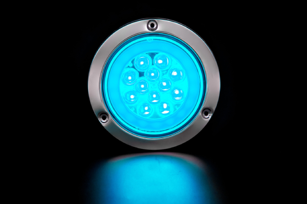 Stop 4″ Neón Lux Dual-Volt Aro Acero S404A Fliv